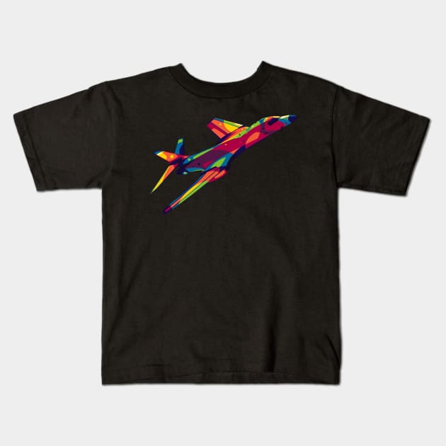 B-1B Lancer Flying Bomber Kids T-Shirt by wpaprint